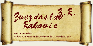 Zvezdoslav Raković vizit kartica